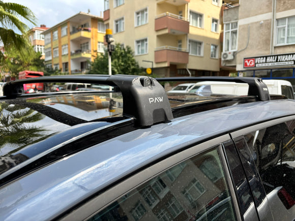 222. Kompatibel mit abschließbaren Aluminium-Dachträgern für Fahrzeuge mit Standarddach Toros Pro 2 Silver