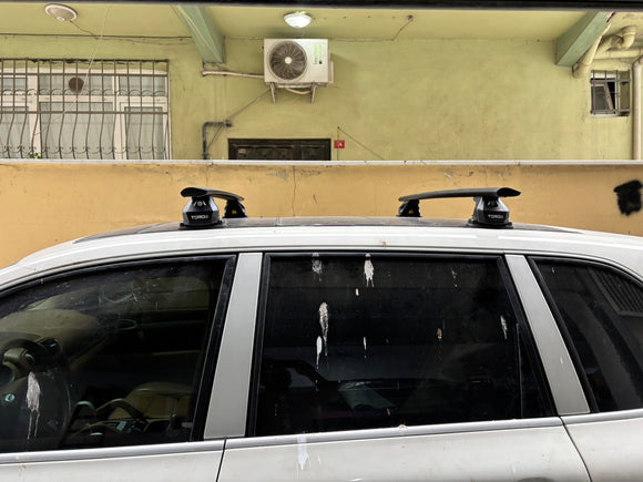 For Porsche Cayenne (9PA) 2002-2010 Roof Rack Cross Bars Pro 6 Silver