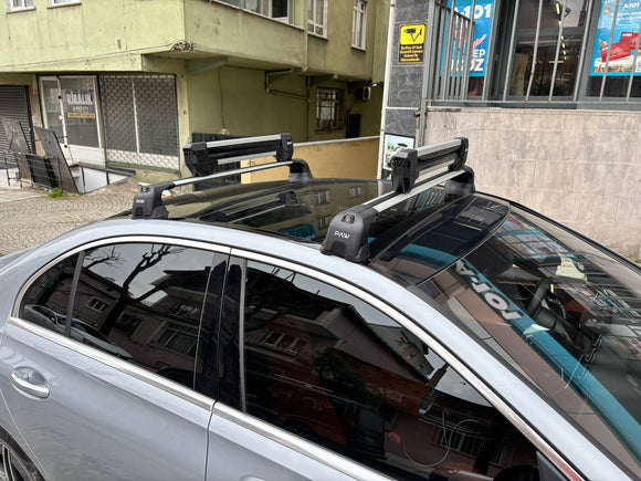 For Mercedes C Sedan W206 2022-2026 Roof Rack Cross Bars Fix Point Black