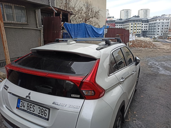 Für Mitsubishi Eclipse Cross ab 2018, Dachträgersystem, Träger-Querstangen, Aluminium, abschließbar, hochwertige Metallhalterung, schwarz