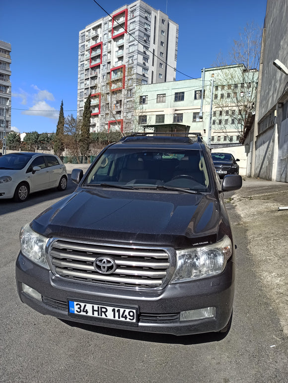 Für Toyota Land Cruiser 2008-21 Dachträger Querträger Metallhalterung Erhöhte Schiene Alu Silber