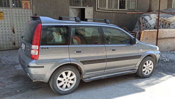 For Honda HR-V 1999-2005 Roof Rack Cross Bars Metal Bracket Fix Point Alu Silver