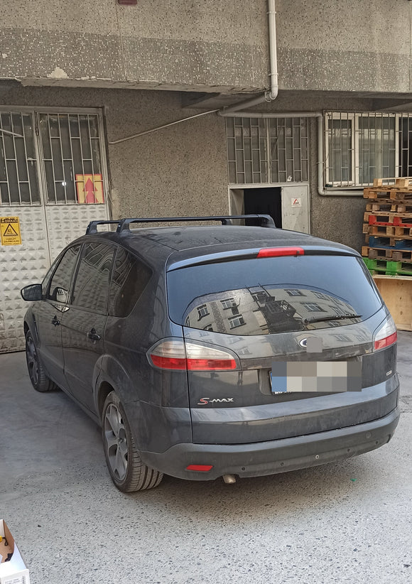 For Ford S-Max 2006-2015 Roof Rack Cross Bars Fix Point Black