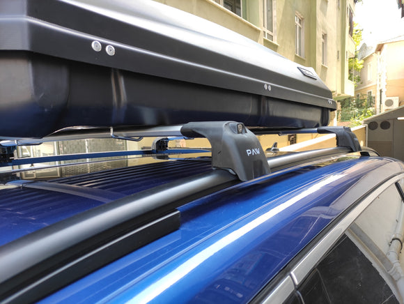 For Volkswagen Sharan 2015-2022 Roof Rack Cross Bar Raised Rail Alu Silver