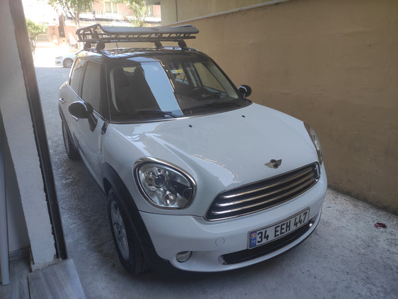 For Mini Paceman 2010-2016 Roof Rack Cross Bars Metal Bracket Flush Rail Black