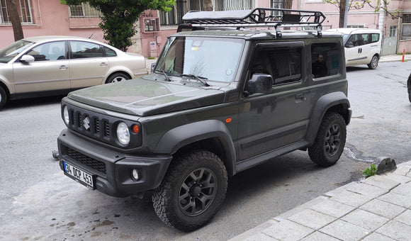 For Suzuki Jimny 2018-2025 Roof Basket Cargo Carrier Black