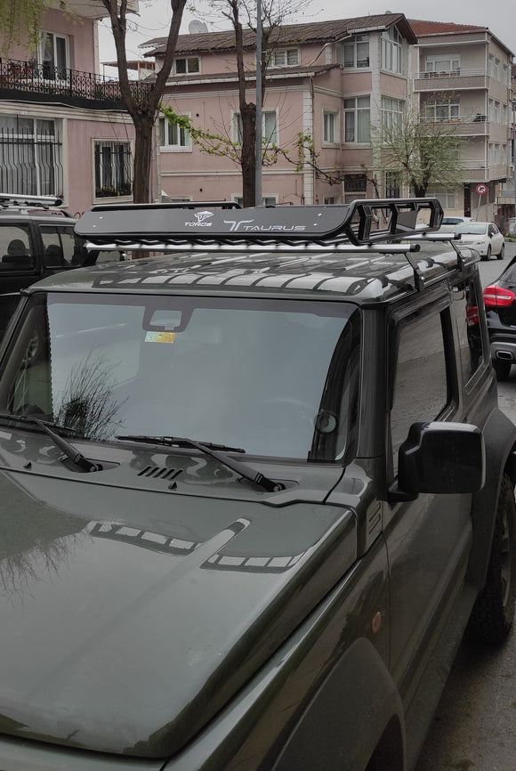 For Suzuki Jimny 2018-2025 Roof Basket Cargo Carrier Black