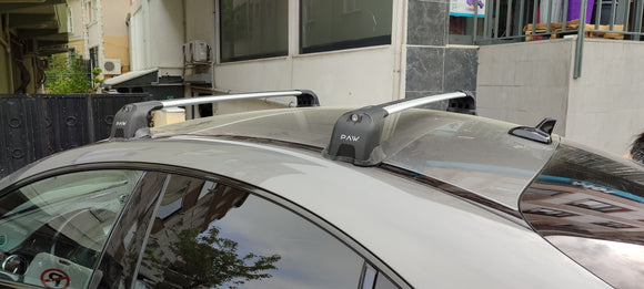 333. Kompatibel mit abschließbaren Aluminium-Dachträgern für Fahrzeuge mit Standarddach Toros Pro 3 Black