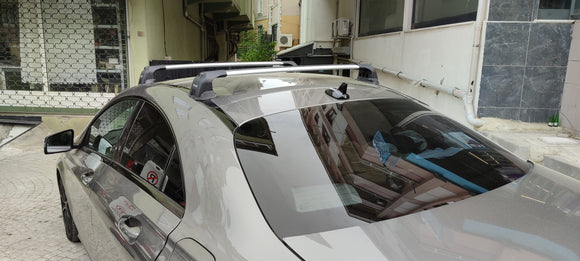 333. Kompatibel mit abschließbaren Aluminium-Dachträgern für Fahrzeuge mit Standarddach Toros Pro 3 Black