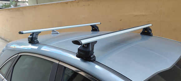 111. Kompatibel mit abschließbaren Aluminium-Dachträgern für Fahrzeuge mit Standarddach Toros Pro 1 Black