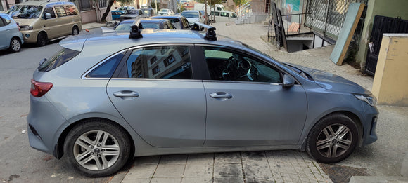 111. Kompatibel mit abschließbaren Aluminium-Dachträgern für Fahrzeuge mit Standarddach Toros Pro 1 Black