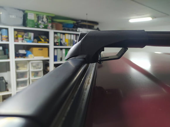 For Daihatsu Terios 1998-05 Roof Rack Cross Bars Metal Bracket Flush Rail Alu Black