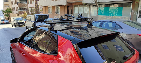 For Bmw 2 Series Grand Tourer (F46) 2014-2021 Roof Rack System, Aluminium Cross Bar, Normal Roof, Silver