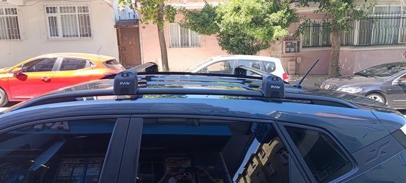 For Seat Arona 2017-2025 Roof Rack System, Aluminium Cross Bar, Metal Bracket, Flush Rail, Silver