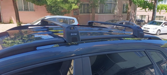 For Seat Arona 2017-2025 Roof Rack System, Aluminium Cross Bar, Metal Bracket, Flush Rail, Silver