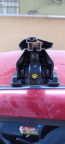 For Subaru Solterra Premium Roof Rack Cross Bars Fix Point Rail Alu Silver-4