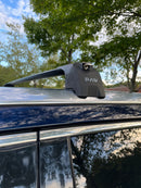 Für Toyota Highlander 2014–19 Dachträger, Querträger, Metallhalterung, bündige Schiene, Alu, Schwarz-7