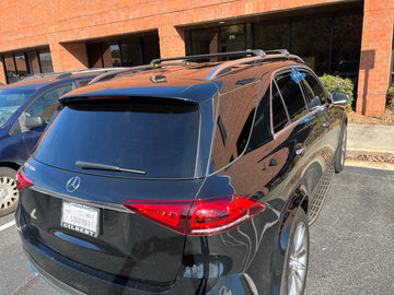 For Mercedes GLE W167 2019-2026 Roof Rack Cross Bars Raised Rail Black - 0