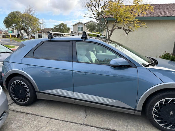 For Hyundai ioniq 5 2022-2024 Roof Rack Cross Bars Normal Roof Black