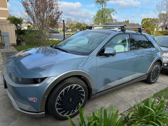 For Hyundai ioniq 5 2022-2024 Roof Rack Cross Bars Normal Roof Black