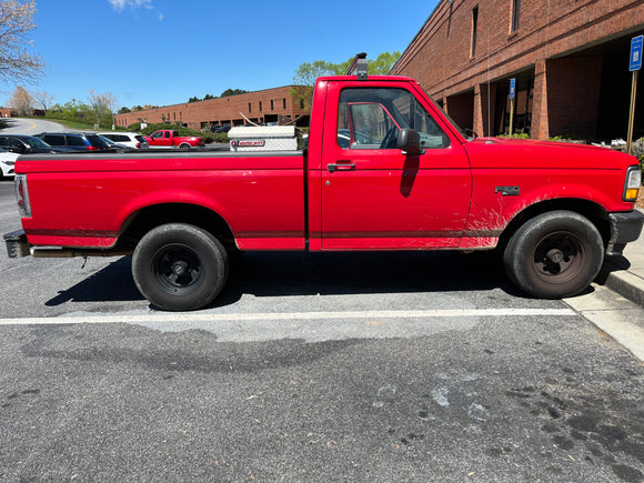 For Ford F-150 (1987-1996) Cross Bars Rain Gutter, Silver