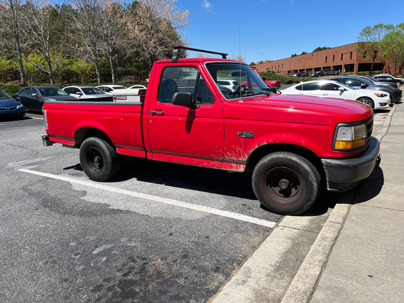 For Ford F-150 (1987-1996) Cross Bars Rain Gutter, Black