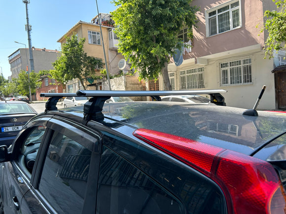 For Nissan Versa HB 2014-2019 Roof Rack Cross Bars Normal Roof Alu Black