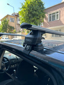 For Nissan Versa HB 2014-2019 Roof Rack Cross Bars Normal Roof Alu Black-4