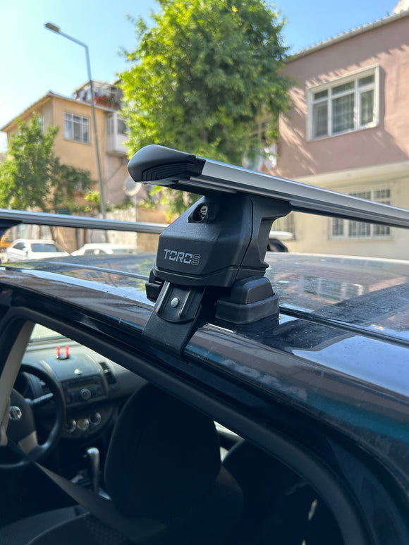 For Nissan Versa HB 2014-2019 Roof Rack Cross Bars Normal Roof Alu Black