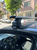 For Nissan Note E12 2014-2020 Roof Rack Cross Bars Normal Roof Alu Black-5