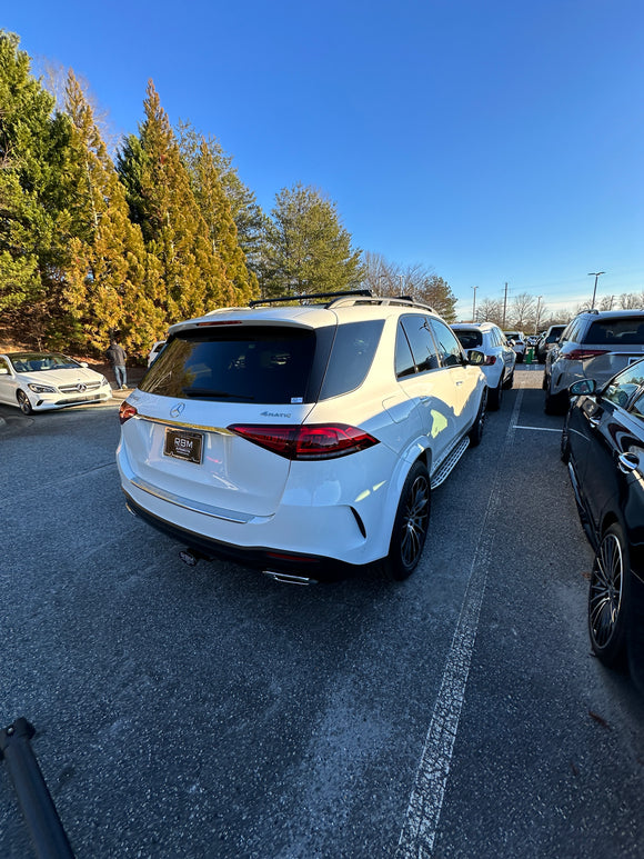 For Mercedes M W166 2011-2015 Roof Rack Cross Bars Raised Rail Black