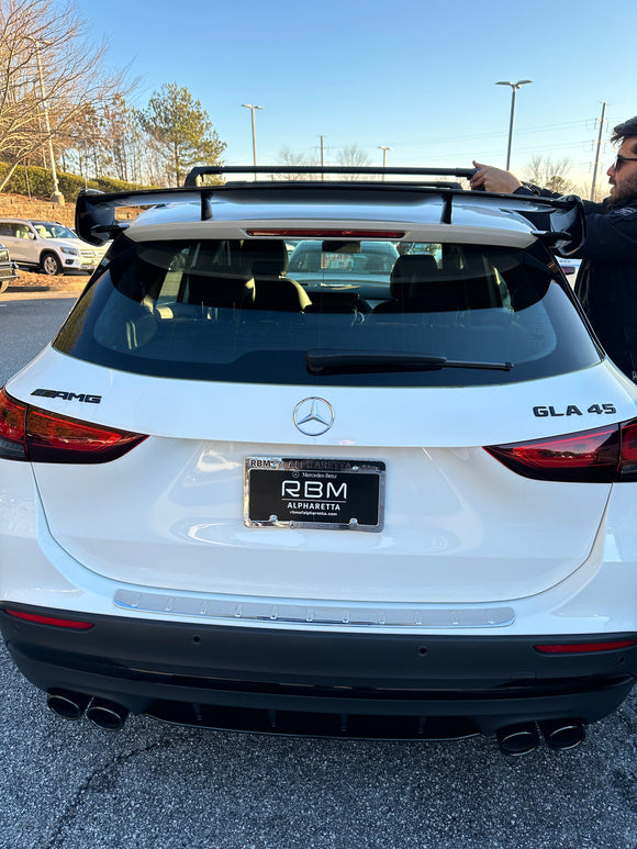 For Mercedes GLA (H247) 2020-2025 Roof Rack Cross Bars Flush Rail Black