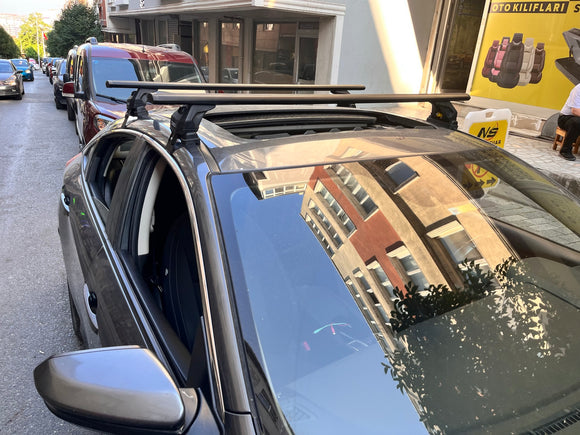 For Honda Civic 2017-2021 Roof Rack Cross Bars Normal Roof Alu Silver