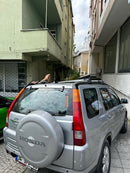 Abschließbarer Dachträger aus Aluminium für Fahrzeuge mit Standarddach für Honda CR-V 2007-2012 Toros Pro 3 Black-4