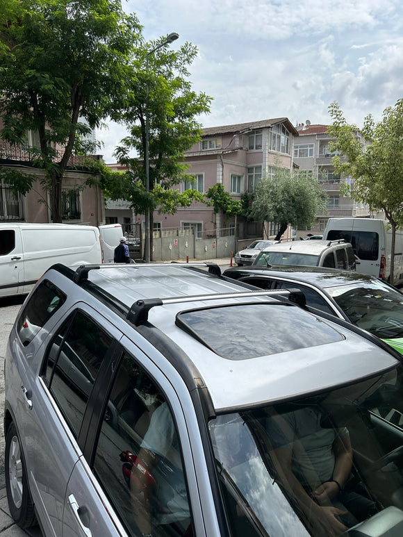 For Honda CR-V MK2 2002-2006 Roof Rack Cross Bars Metal Bracket Fix Point Alu Silver