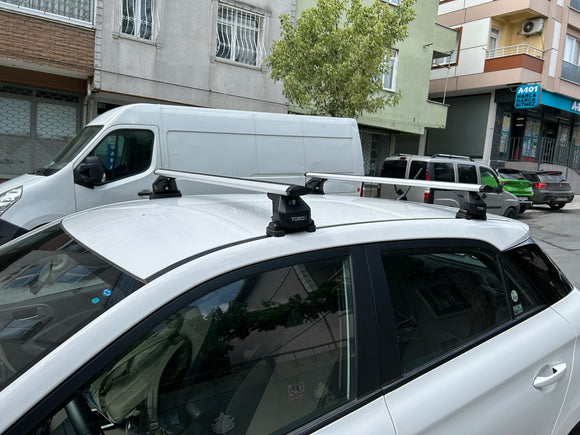 For Hyundai i20 (2014-2020) Roof Rack Cross Bars Fix Point Pro 6 Alu Black