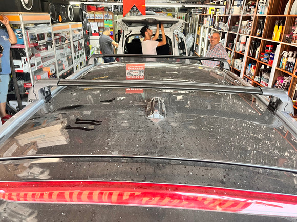 For Volvo XC60 2008-2017 Roof Rack Cross Bar Flush Rail Alu Silver