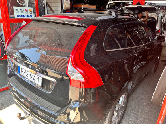 For Volvo XC60 2008-2017 Roof Rack Cross Bar Flush Rail Alu Silver