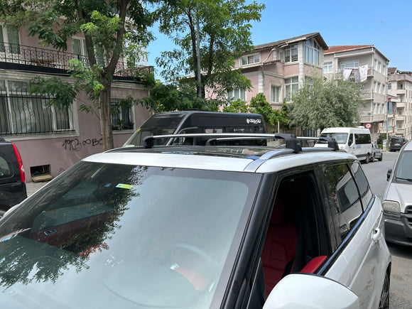 For Land Rover Discovery Sport 2015-2025 Roof Rack Cross Bars Flush Rail Alu Black