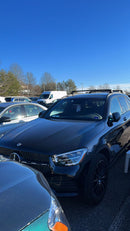 For Mercedes GLC (X253) 2015-2022 Roof Rack Cross Bars Flush Rail Alu Black-7