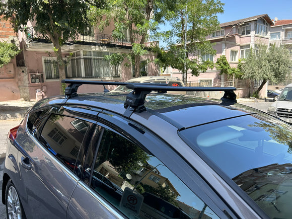 For Ford Focus HB (C519) 2018-2025 Roof Rack Cross Bars Normal Roof Alu Silver