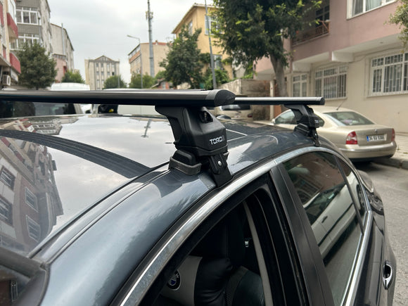 For Bmw 5 Sedan (E60) 2003-2010 Roof Rack Cross Bars Normal Roof, Black