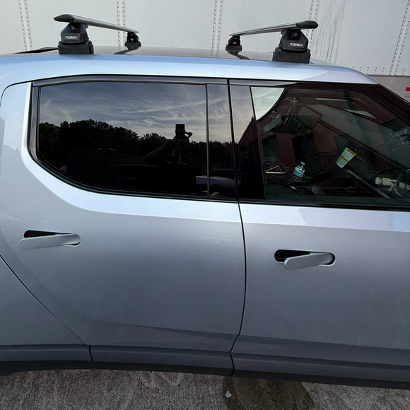 For Rivian R1S R2 2022-Up Roof Rack Cross Bars Fix Point Aluminum Silver