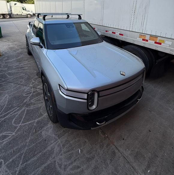 For Rivian R1S R2 2022-Up Roof Rack Cross Bars Fix Point Aluminum Silver