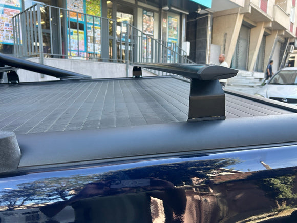 For Toyota Hilux Mk8 Roof RackSystem, Aluminium Bed Rack Cross Bar, Black 2017- Up