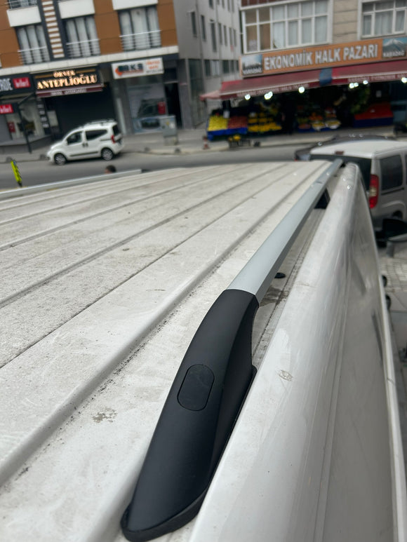 For Volkswagen Transporter T5 SWB 2003-2015 Roof Rails and Roof Rack Cross Bar Silver