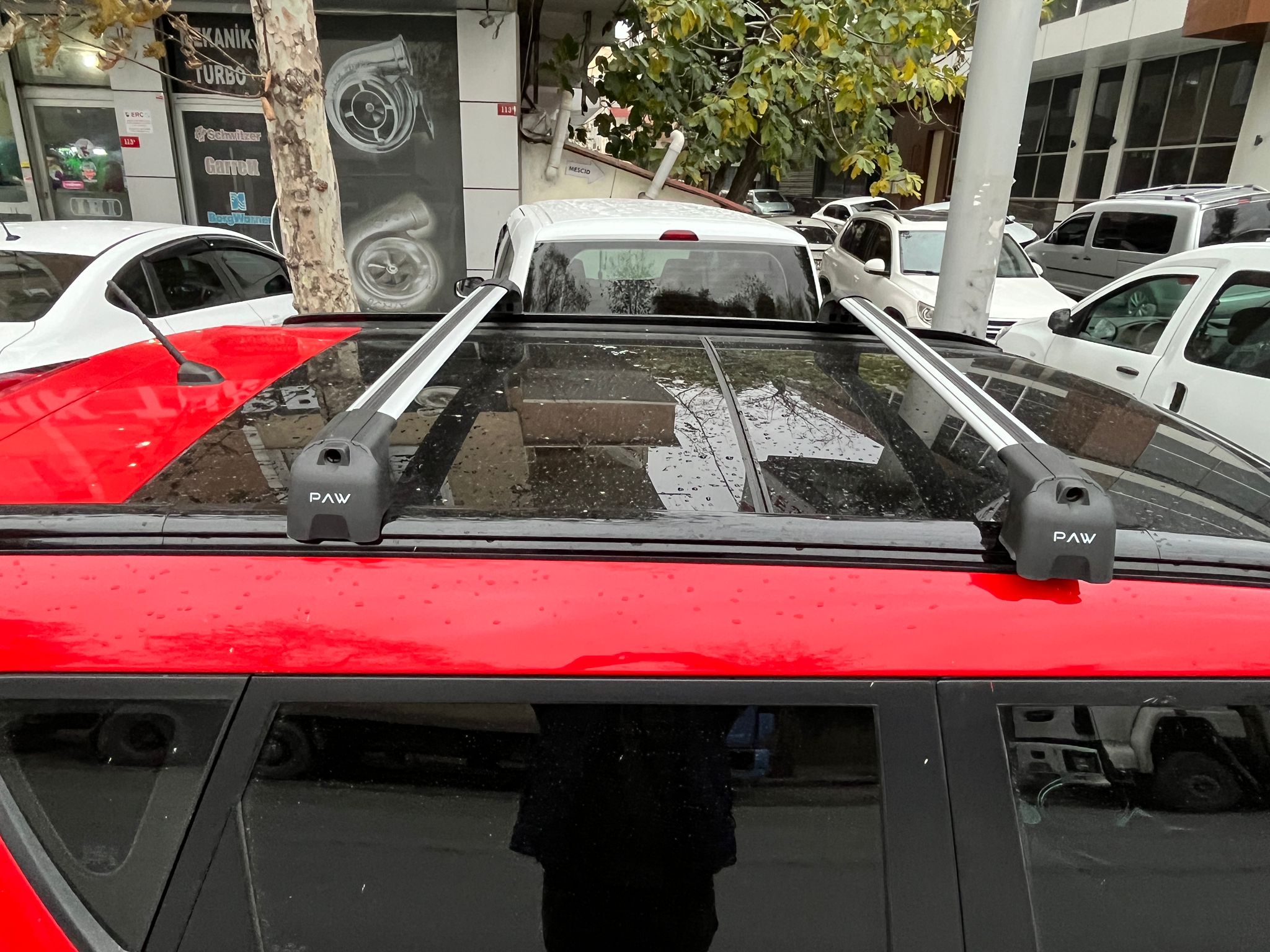 For Kia Soul Roof Rack Cross Bars Flush Rail Alu Black 2020-Up