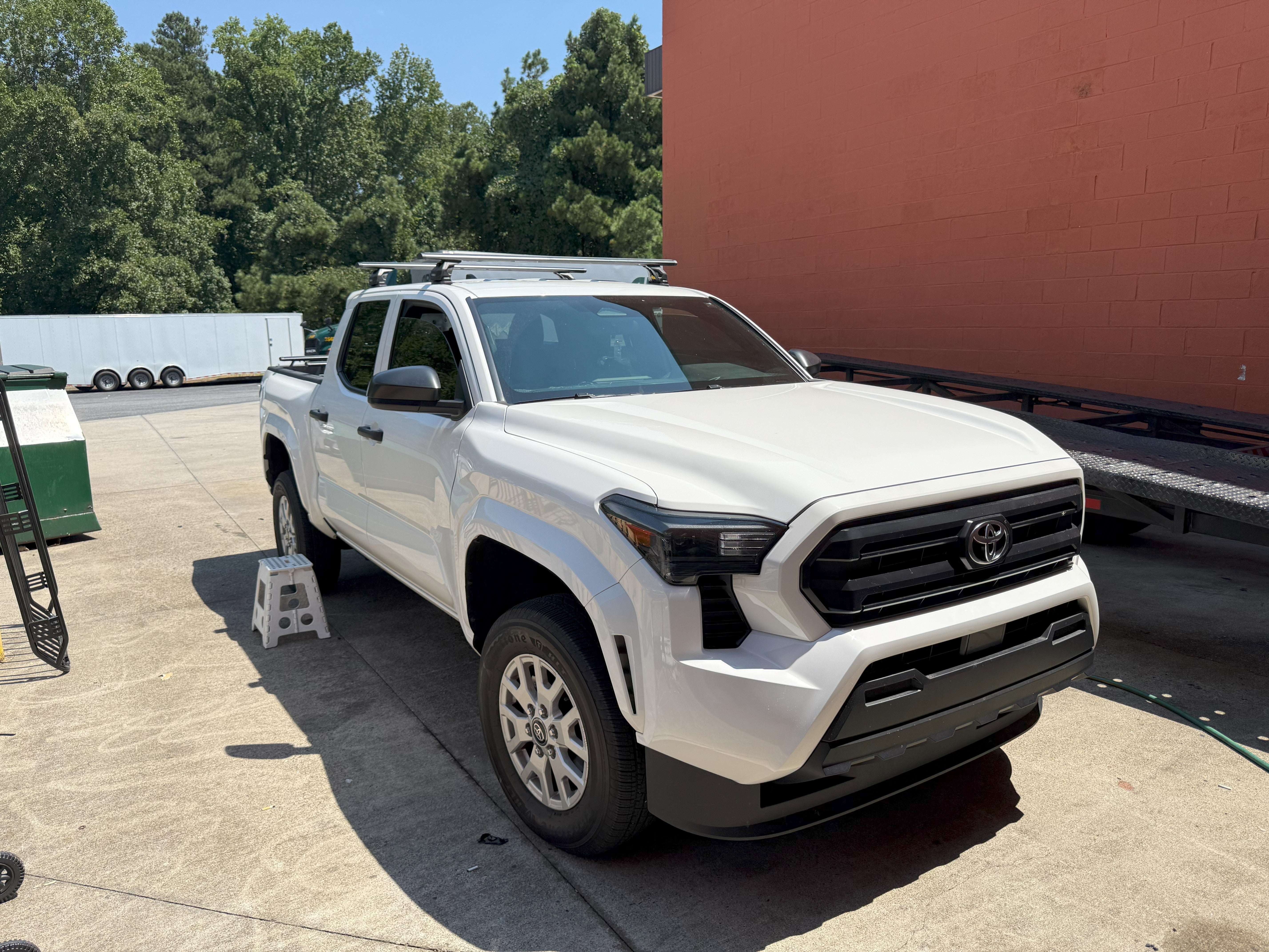 For Toyota Tacoma 2024-2025 Roof Rack Cross Bars Normal Roof Alu Black