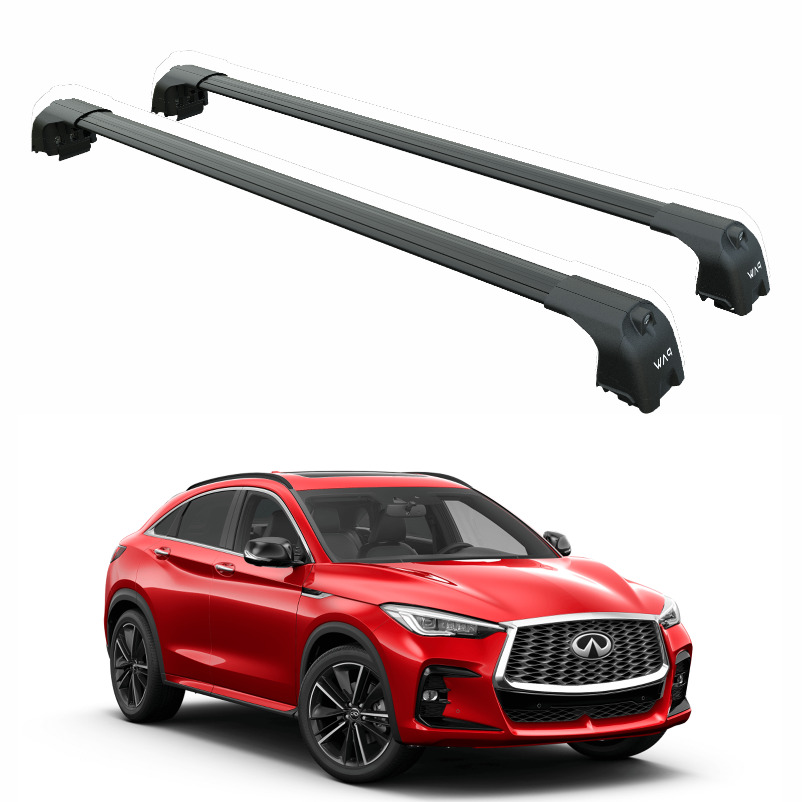 FOR 13-18 INFINITI JX35 QX60 OE STYLE ALUMINUM BOLT-ON ROOF RACK RAIL FOR 13-18 INFINITI JX35 QX60 OE STYLE ALUMINUM BOLT-ON ROOF RACK RAIL