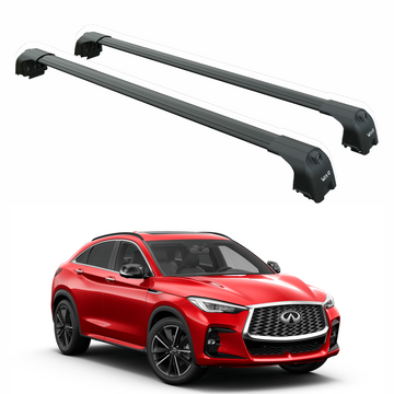 222. Kompatibel mit abschließbaren Aluminium-Dachträgern für Fahrzeuge mit Standarddach Toros Pro 2 Black